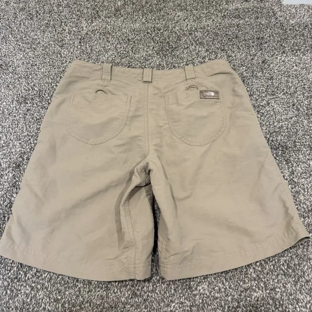 The North Face W Khaki Outdoor Hiking Trail Shorts 6 Camping Gorpcore Trail